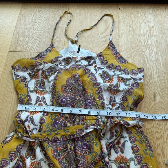 Anthropologie Akemi + Kin Medallion Maxi Dress yellow gold - S - Picture 14 of 15